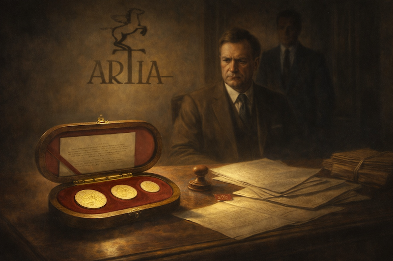 Tajemná Artia - pamětní sady medailí a numismatika pod státním dohledem